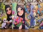 تخته شاسی طرح دخترانه حجاب 😍 | سایز آ4 | تنوع طرح های جذاب فانتزی | تک و عمده - Image 2