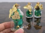 تسبیح کریستالی شیشه دار امام حسنی 💚 | ۳۳ تایی سبز با پلاک طلایی نام مبارک امام حسن | تک و عمده - Image 2