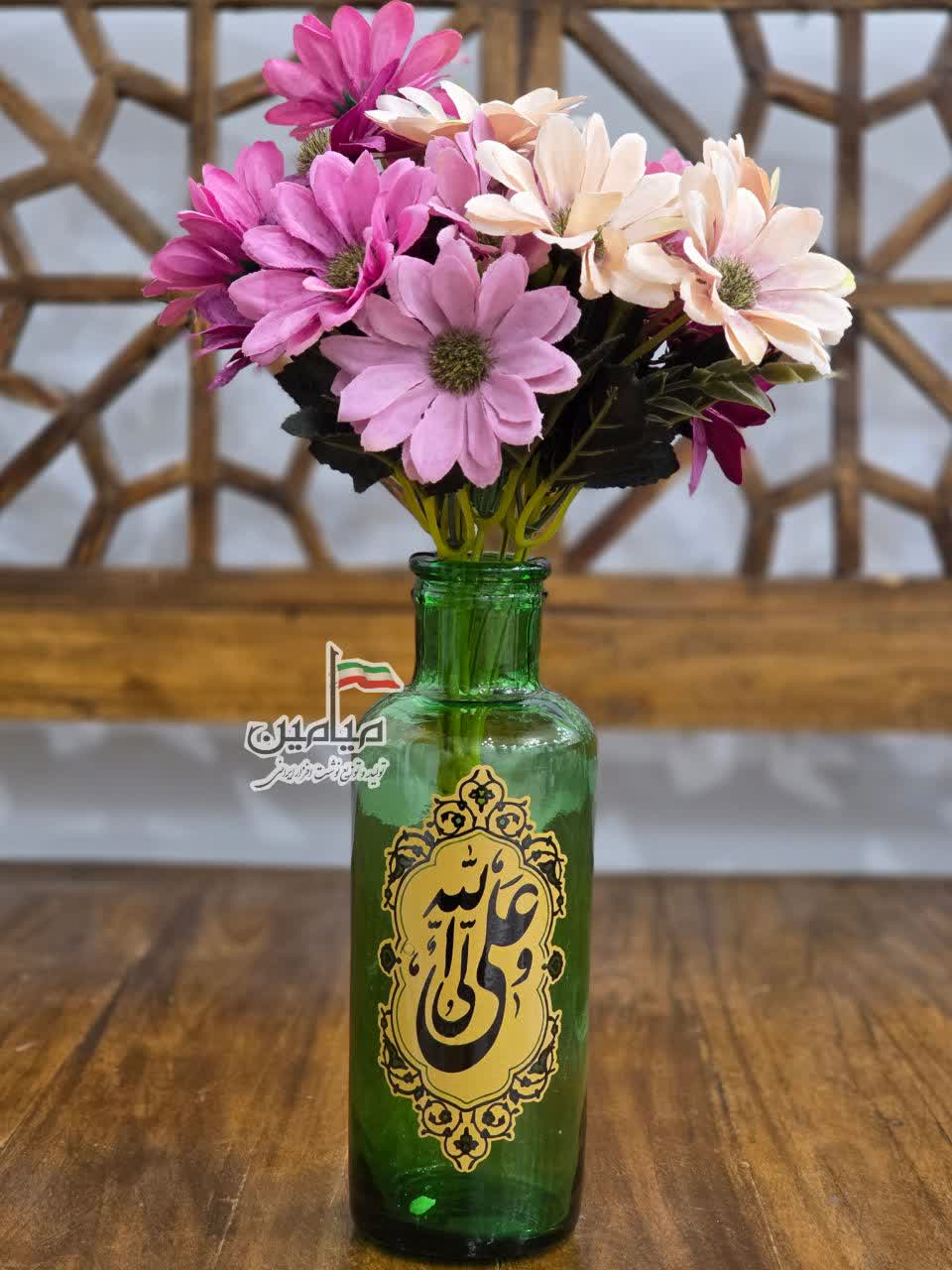 IMG_20260517_184426_571.jpg گلدان سبز شیشه ای امام علی (ع) 💚| بدون جعبه | تک و عمده - Image 1