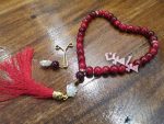 ست تسبیح و گیره روسری رنگی 💖 | تنوع رنگی گسترده | بهمراه کارت حدیث کرافت | تک و عمده - Image 9