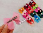سنجاق سر پاپیونی عروسکی 😍 | تنوع رنگ های شاد دخترانه | تک و عمده - Image 4