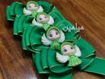 گیره موی سبز عروسکی مدل فرشته 😍 | پاپیونی | تنوع سه رنگ سبز جذاب ‌‌| تک و عمده - Image 6