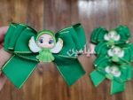 گیره موی سبز عروسکی مدل فرشته 😍 | پاپیونی | تنوع سه رنگ سبز جذاب ‌‌| تک و عمده - Image 3