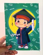 دفتر مشق چسبی 🌸 | ۵۰ برگ وزیری | طرح های فانتزی دختر و پسر | تک و عمده - Image 5