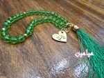 تسبیح کریستالی پلاک دار ❤️ | 33 تایی نمره 8 | پلاک طلایی نام ائمه اطهار | تک و عمده - Image 13