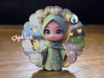 آینه جیبی پیچی دخترانه حجاب 😍 | جنس چوبی | تنوع طرح های زیبا | تک و عمده - Image 3