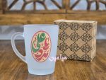 ماگ/لیوان یخی طرح نام مبارک امام علی (ع) 💚 | دارای جعبه | تنوع طرح های زیبا | تک و عمده