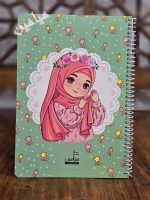 دفتر مشق دخترانه حجاب 😍 | ۵۰ برگی و سیمی | تنوع طرح های جذاب دخترانه | تک و عمده - Image 7