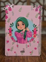 دفتر مشق دخترانه حجاب 😍 | ۵۰ برگی و سیمی | تنوع طرح های جذاب دخترانه | تک و عمده - Image 5