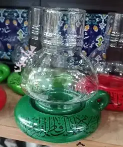 فانوس سبز فاطمیه 💚| پایه سفال | دارای کارتن | تک و عمده