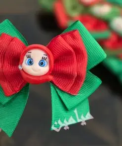 گیره موی عروسکی یلدایی ❤️ | مدل پاپیونی | جنس عروسک خمیری | در بسته های 8 تایی | دارای بسته بندی سلفونی