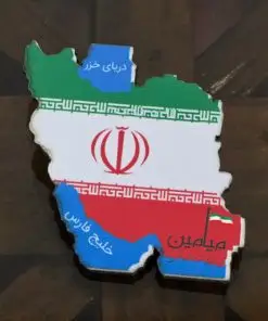 پیکسل چوبی ایران 🇮🇷| بج لباس چوبی | طرح نقشه و پرچم | تک و عمده