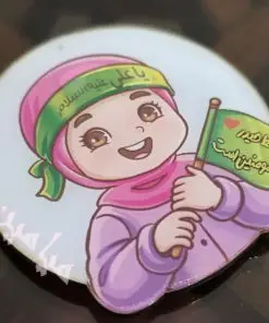 مگنت چوبی طرح کودکانه امام علی (ع) 😍| دخترانه و پسرانه | ویژه عید غدیر | روکش پلکسی | تک و عمده