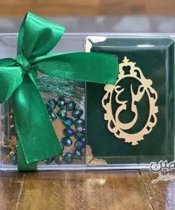 گیفت عید غدیر 💚| شیک و جذاب | قرآن و تسبیح | بهمراه باکس طلقی زیبا | تک و عمده
