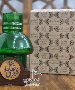 فانوس سبز عید غدیر 💚 | دارای جعبه | با پایه چوبی و پلاک مولتی | تک و عمده