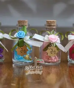 گیفت تسبیح رنگی گل دار با پلاک نام مبارک حضرت رقیه (س) 😍 | مهره طرح کریستال | شیک و اقتصادی | تک و عمده